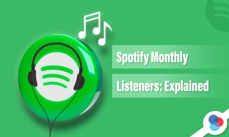 Spotify's interface with the title "Spotify Monthly Listeners: Explained".