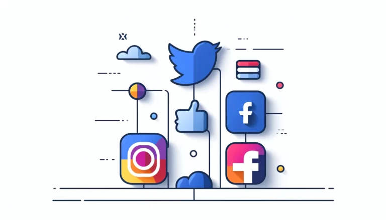 illustration of social media apps