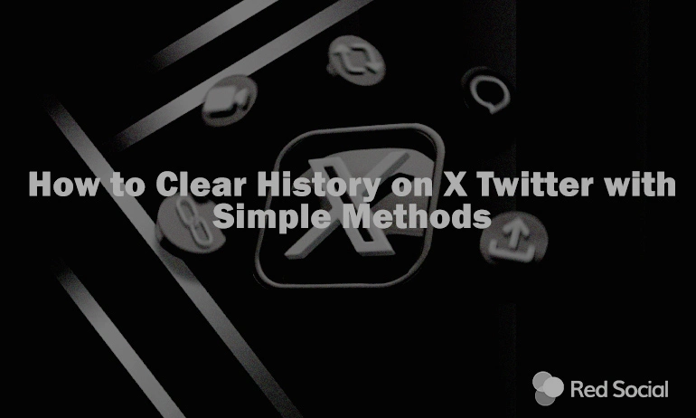 How to Clear History on X Twitter with Simple Methods icon displayed with monochromatic social media icons on a sleek black background, emphasizing privacy and digital management
