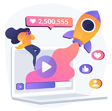 Rocket boosting Instagram engagement with 2.5 million likes.