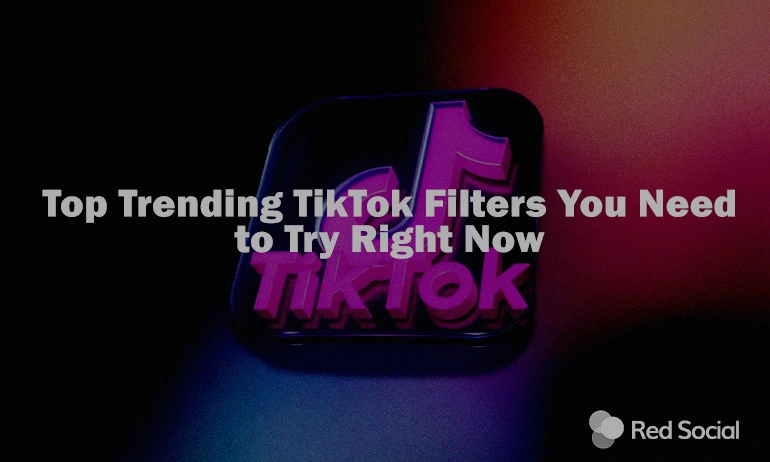Neon TikTok sign against a black and purple gradient with blog title written on it.