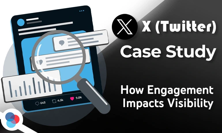 An illustration of how engagement impacts visibility on X (Twitter).