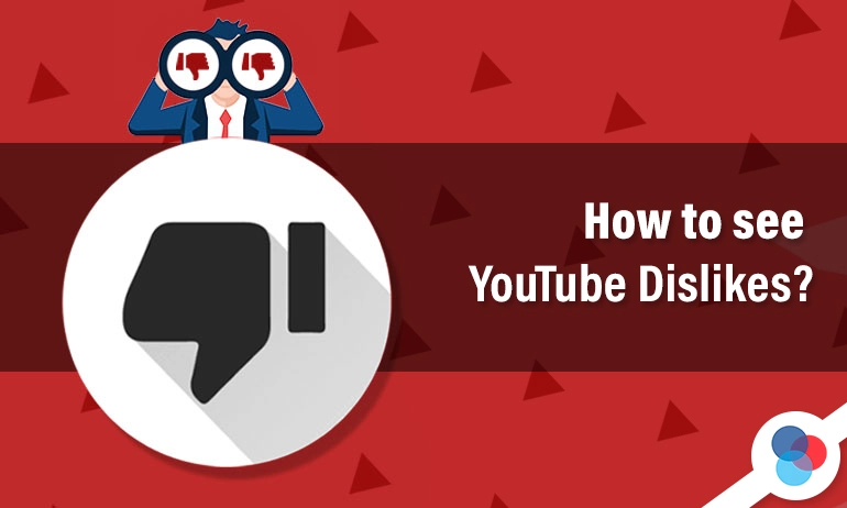 YouTube dislike icon with binoculars and text “How to See YouTube Dislikes?”