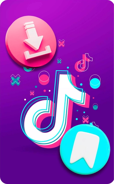 TikTok download and save icons, highlighting the importance of saving content.