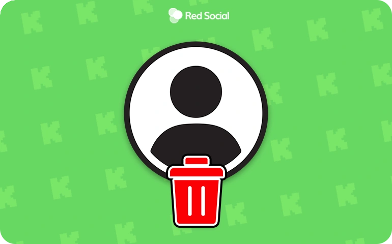 image of an account profile picture and a recycle bin icon